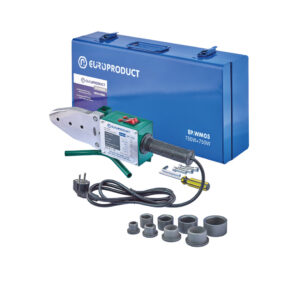 ПАЯЛЬНИК ДЛЯ PP-R ТРУБ, НАСАДКИ ПЛОСКІ, 750W+750W EP.WM05